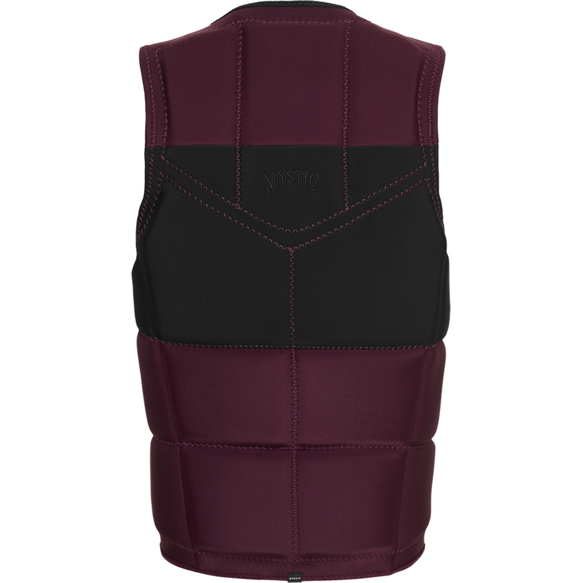2026 Mystic Heren Peacock Front Zip Wake Impact Vest 35005.240227 - Oxblood Red